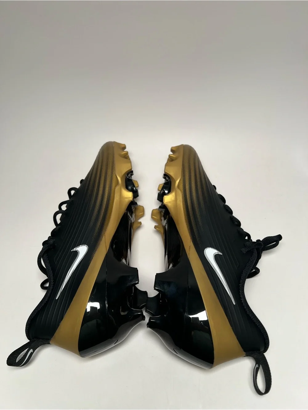 Nike Vapor Speed 3 Pro 360 Black Gold Football Cleats FB3303-003 Men's Size